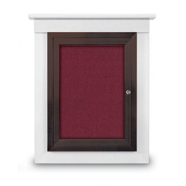 Sliding Glass Enclosed Letterboard, 72"x4, UV9008ACS-BRONZE-GREEN